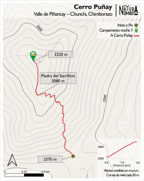 Cerro Puñay Mapa