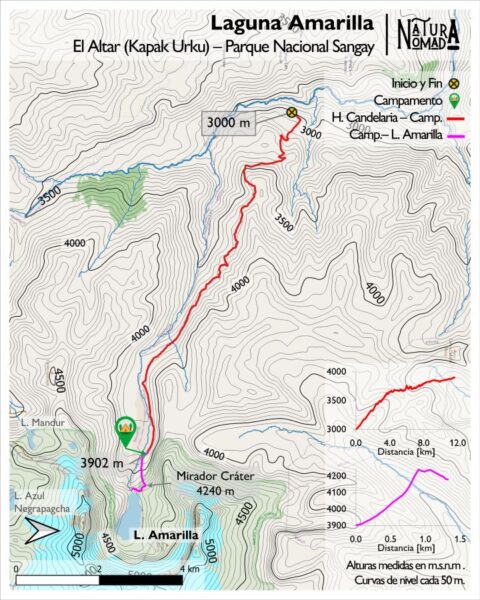 Mapa Laguna Amarilla