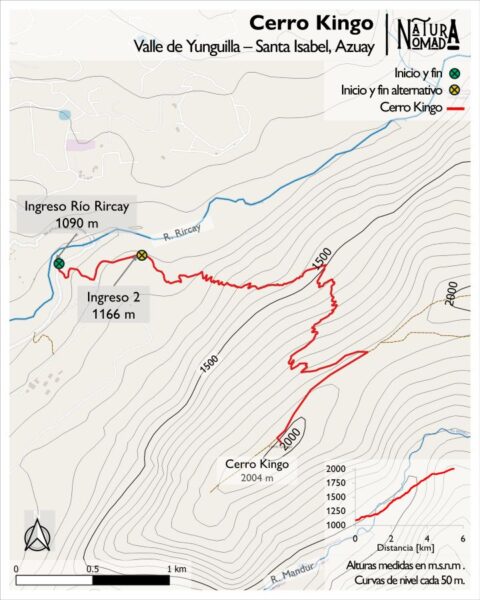 Mapa Cerro Kingo