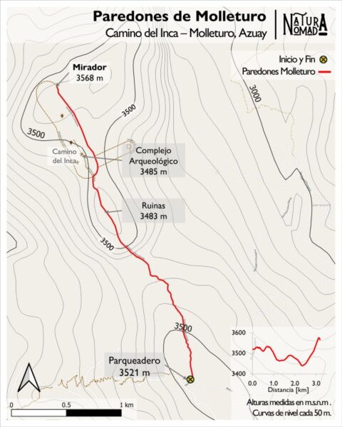 Mapa Paredones de Molleturo