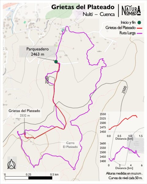 Mapa Cerro El Plateado